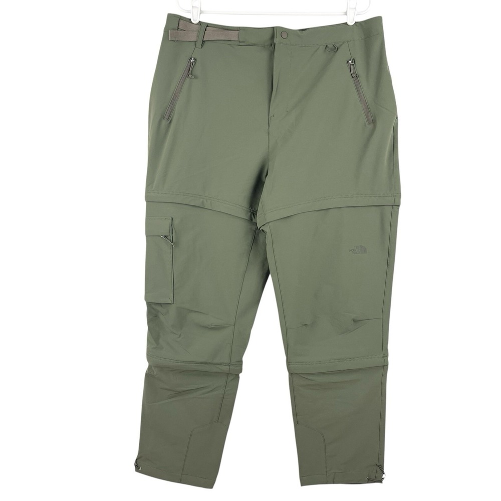The North Face Women's Plus Bridgeway Zip-Of Taupe Green Pants Plus Size 16 NWT
